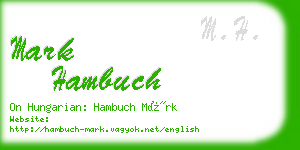 mark hambuch business card